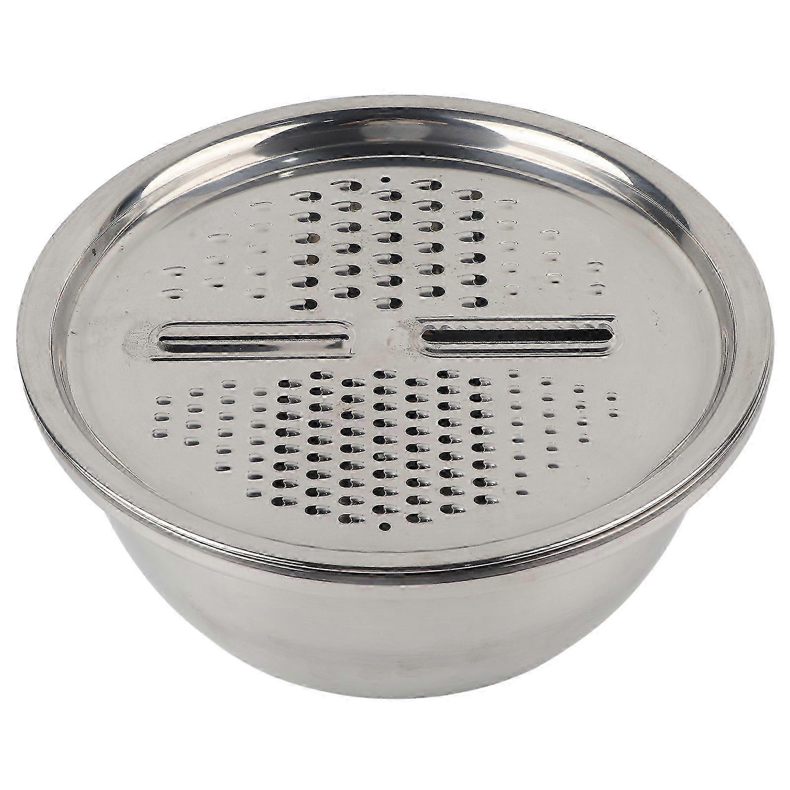 Stainless Steel Multi-Function Kitchen Grater Set with Drain Bowl