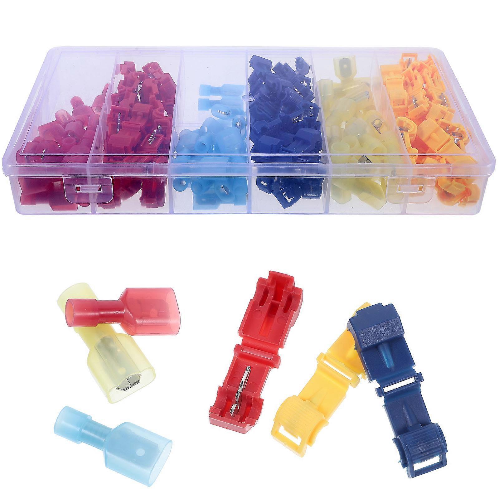 Wire Splicers Connectors Electrical T-Tap Quick Splice Wire Terminals Home Electrical Connections DIY Enthusiasts 120Pcs