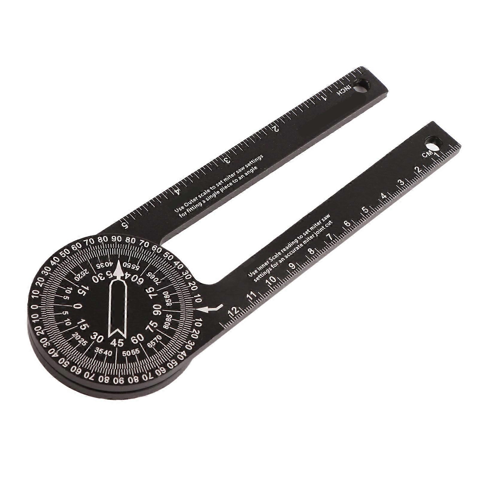 Miter Saw Protractor 360 Degrees Miter Angle Finder Woodworking Positioning Protractor