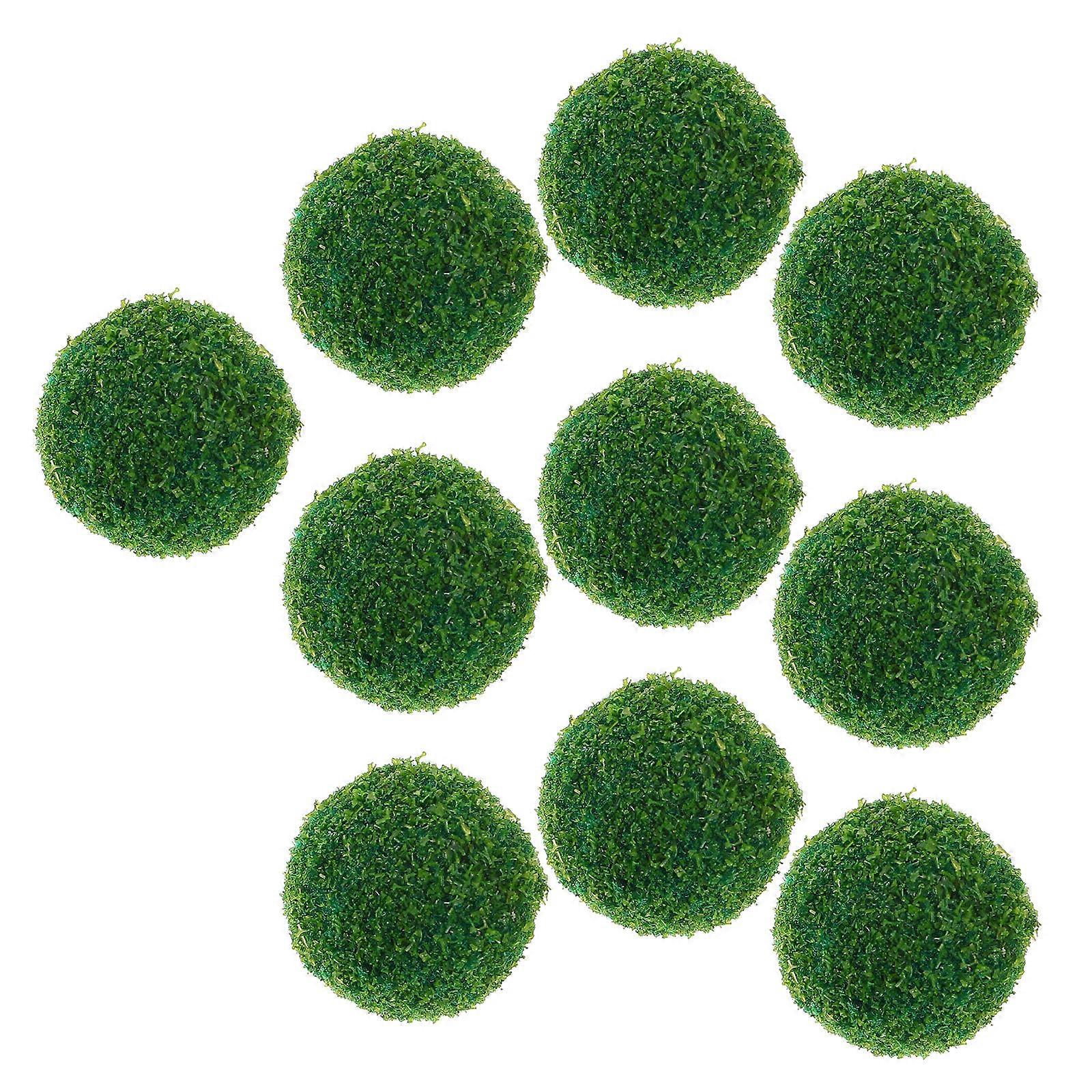 10pcs Miniature Shrub Cluster Balls Simulated Decorative Plants for Micro Landscape, Sand Table & Train Railway Models – Lightweight & Easy to Store