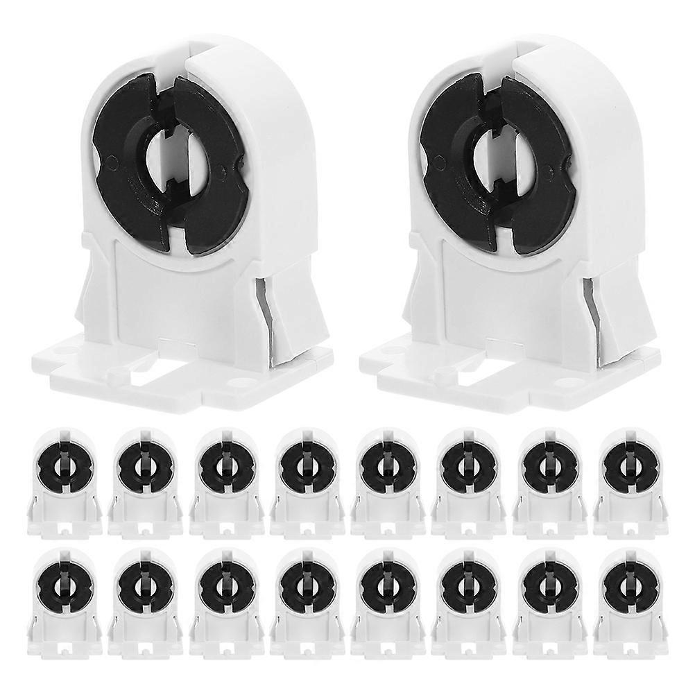 Light Sockets Fluorescent Tube Light Socket Holder Office Lighting Copper Square Led Conversion 20Pcs