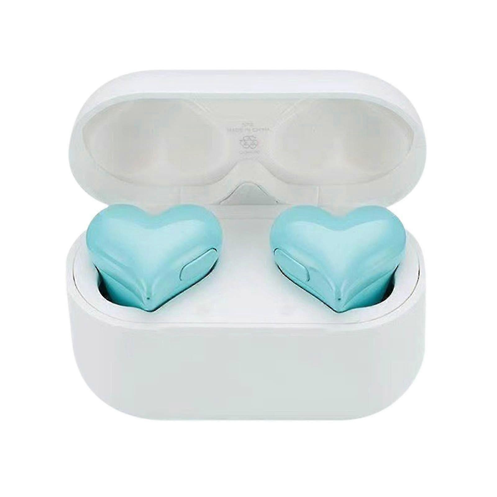 Heart-Shaped Noise Cancelling Wireless Sports Earbuds, Bluetooth 5.0 In-Ear Headphones with Secure Fit