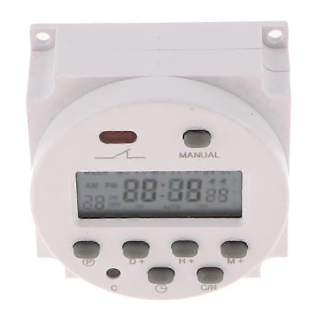 Digital Timer Switch for Solar Lights, Outdoor Garden Automatic On/Off Control