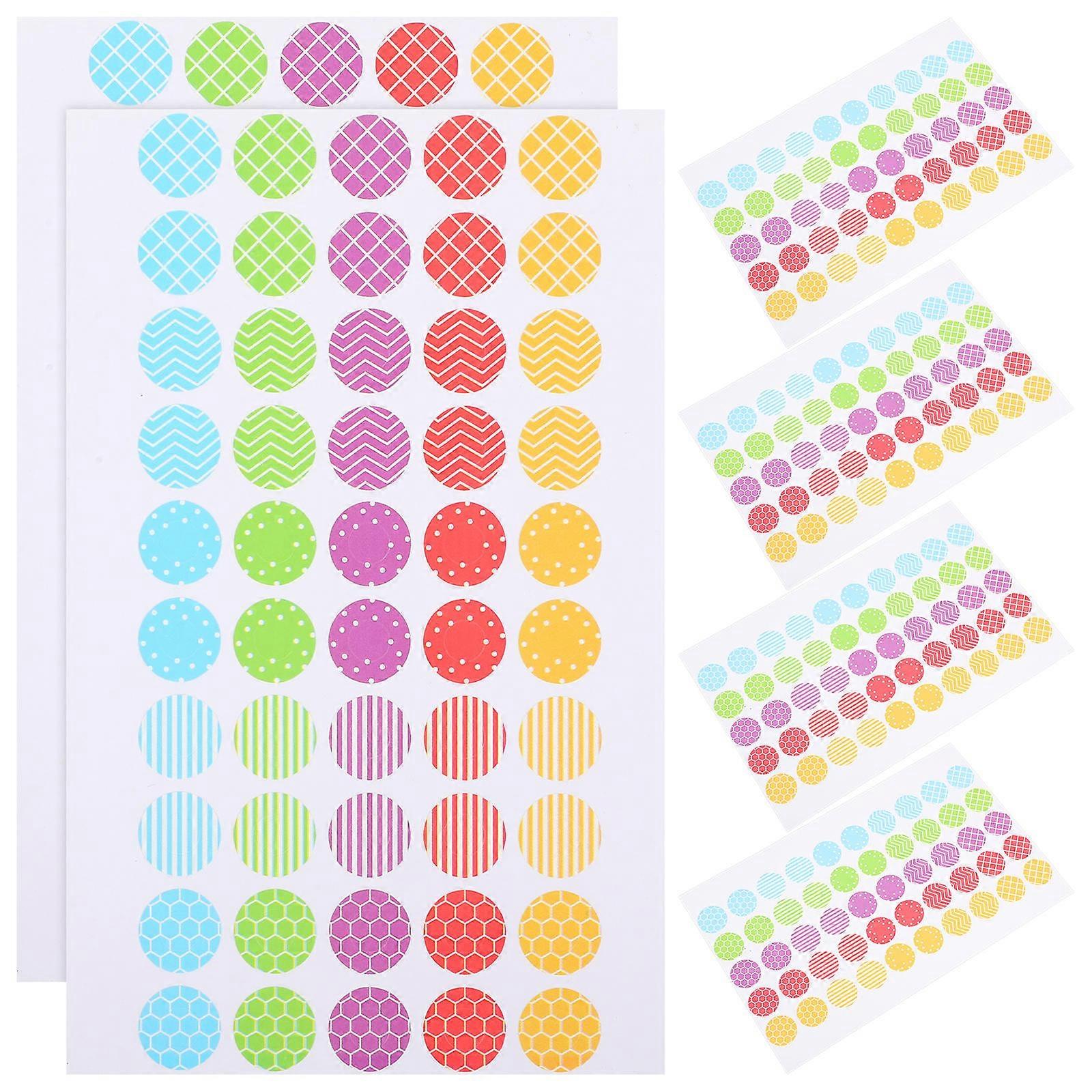 Hole Reinforcer Hole Punch Stickers For Binder Paper Loose-Leaf Paper School Office Documents 6 Sheets