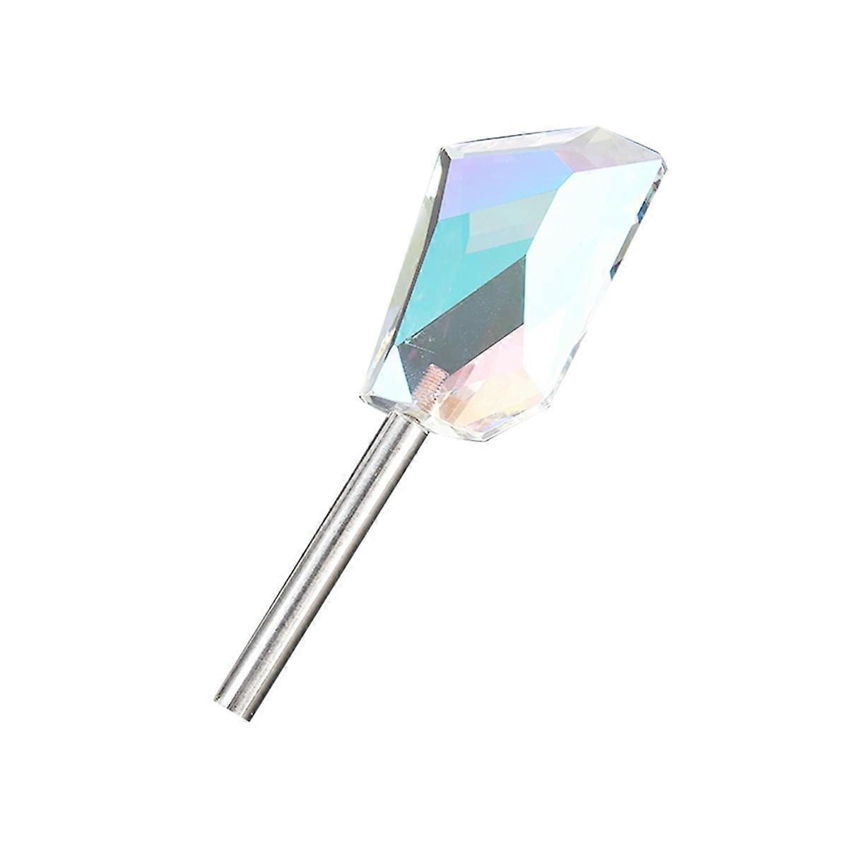 Handheld Foreground Blur Prop Glass Crystal Prism with Stick for Photography Color Plating