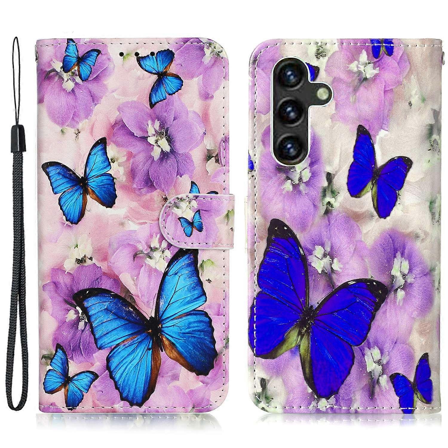 For Samsung Galaxy A26 5G Case Pattern Leather Wallet Phone Cover with Card Holder