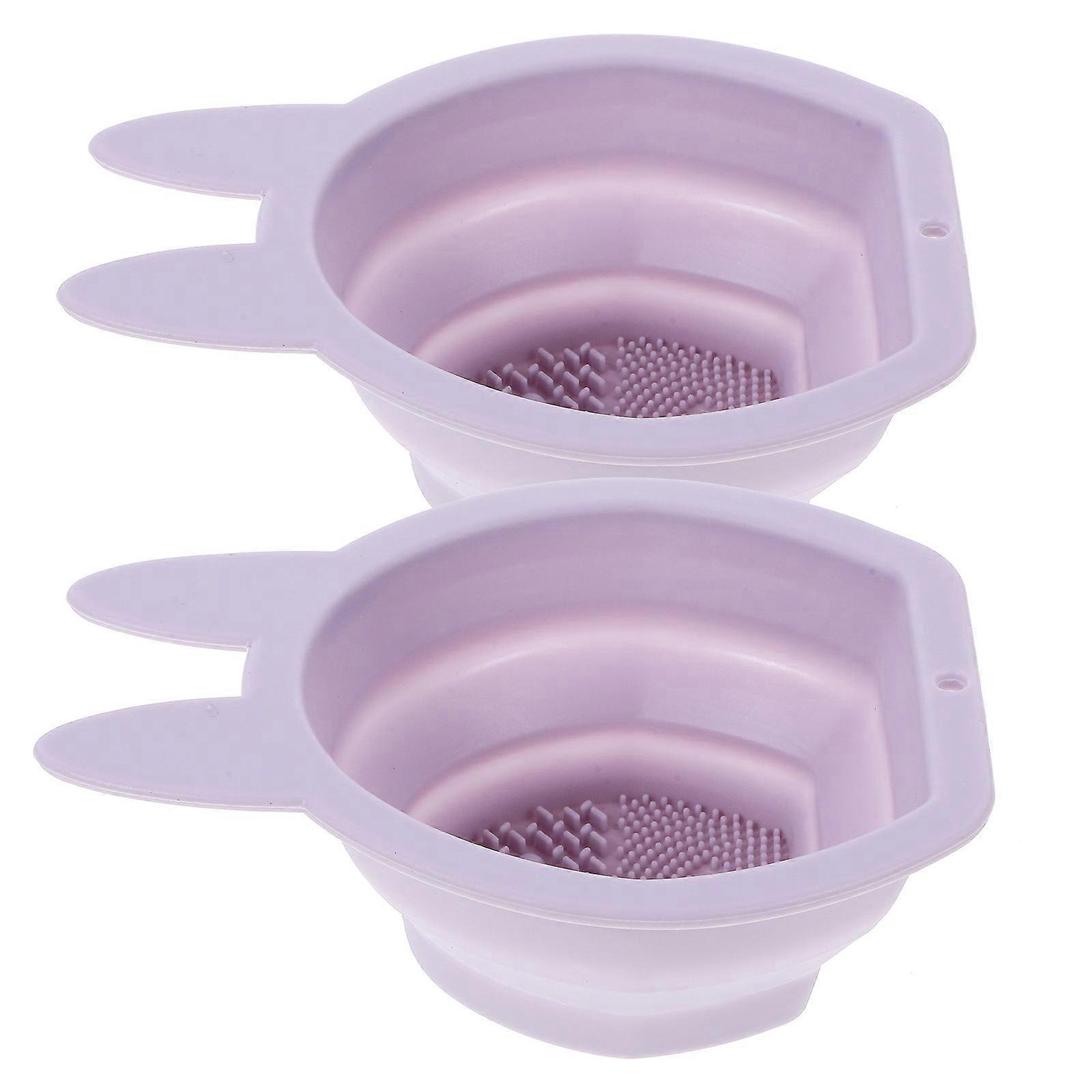 Hanging Design Silicone Makeup Brush Cleaners For Makeup Users Daily Use 2Set