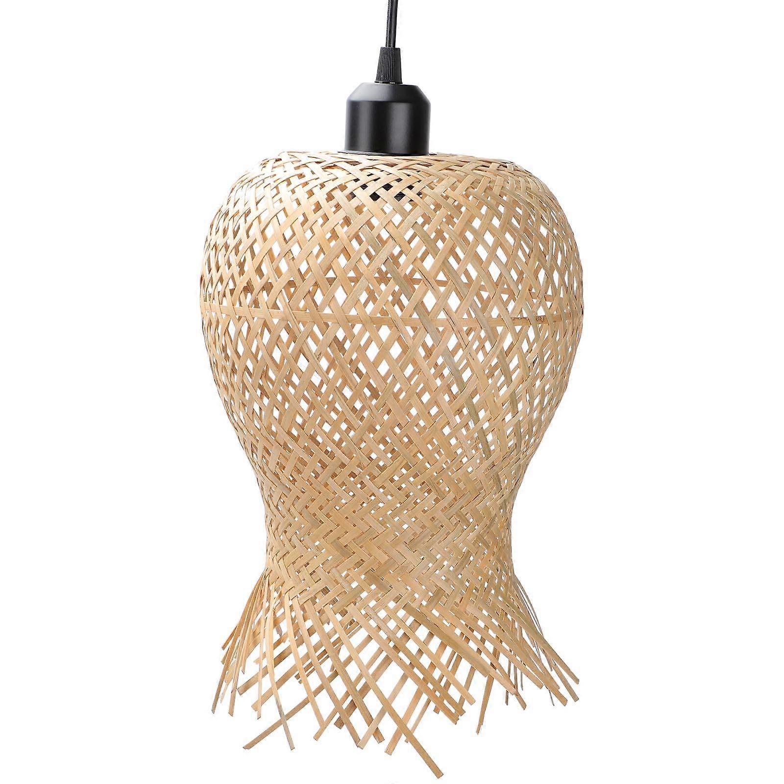 Chocolate Synthetic Material Pendant Light for Home Decorative Lights with Rattan Design 1 Pc