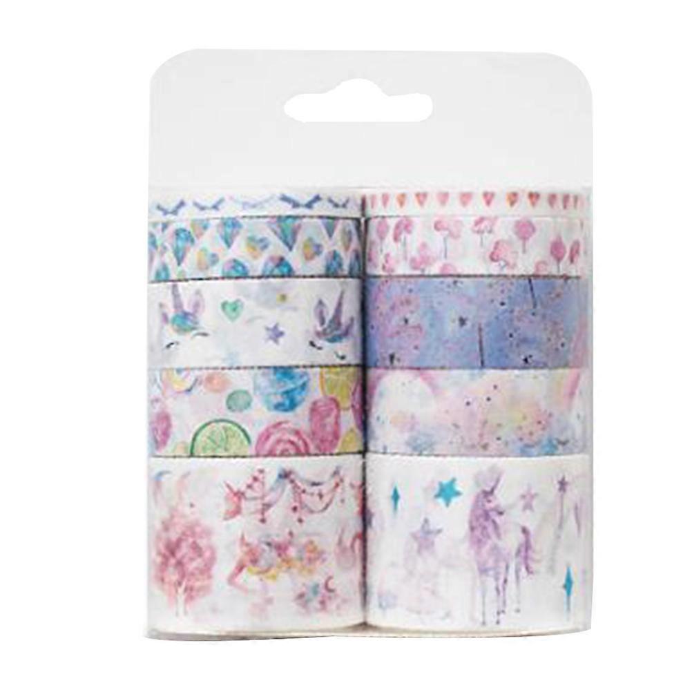 Scrapbook Decorations Washi Tapes Assorted Color 3cm x 2m Scrapbook Album Wrapping 10Pcs