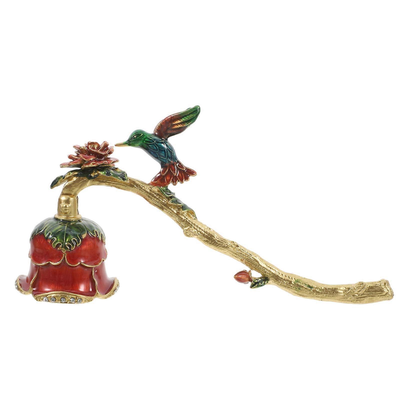 Candle Snuffer Tool for Extinguishing Candle Flame, Zinc Alloy Handle, Red Holder