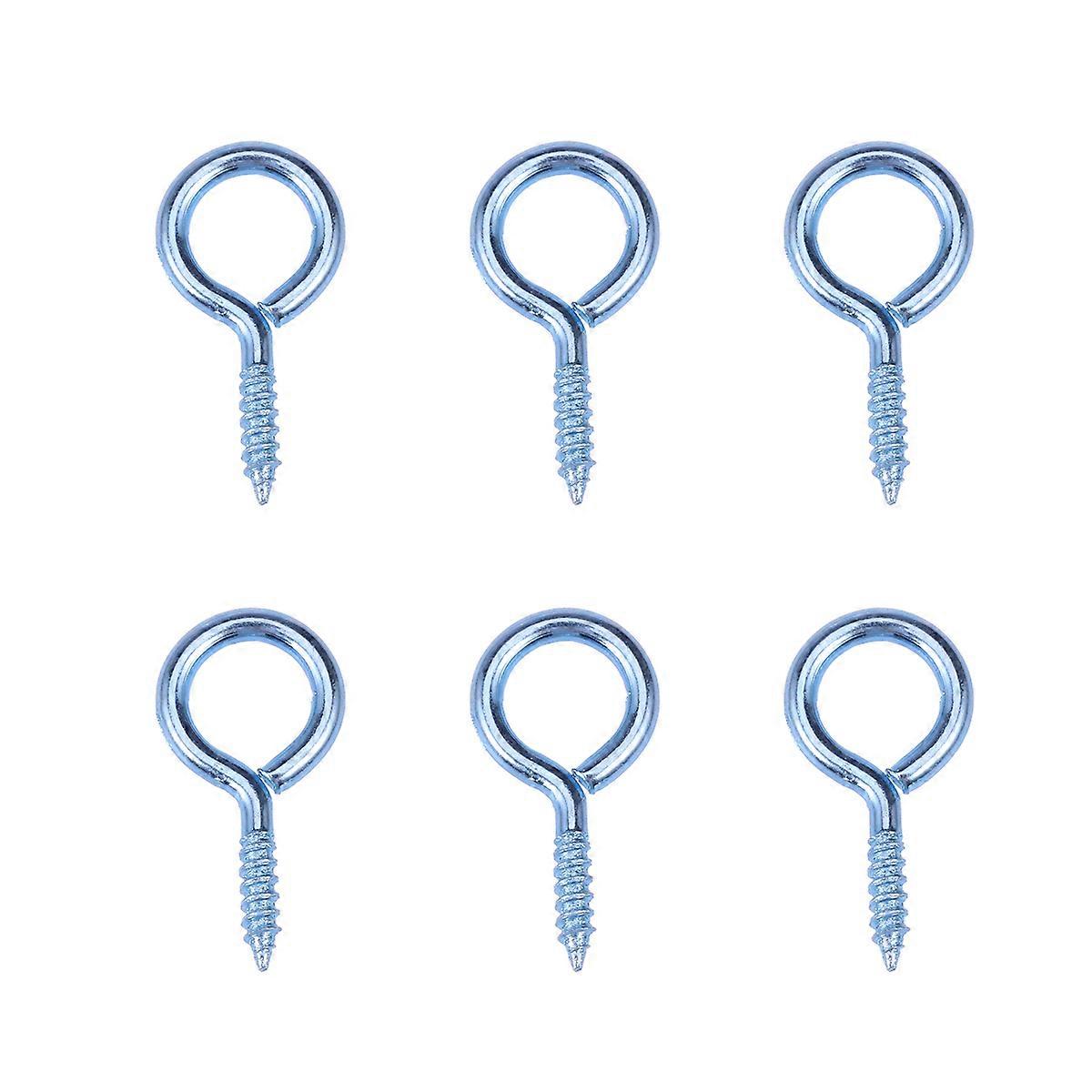 Jewelry Making Screw Eyes Ergonomic Design Findings for Silver 2x1x0.2cm 300Pcs
