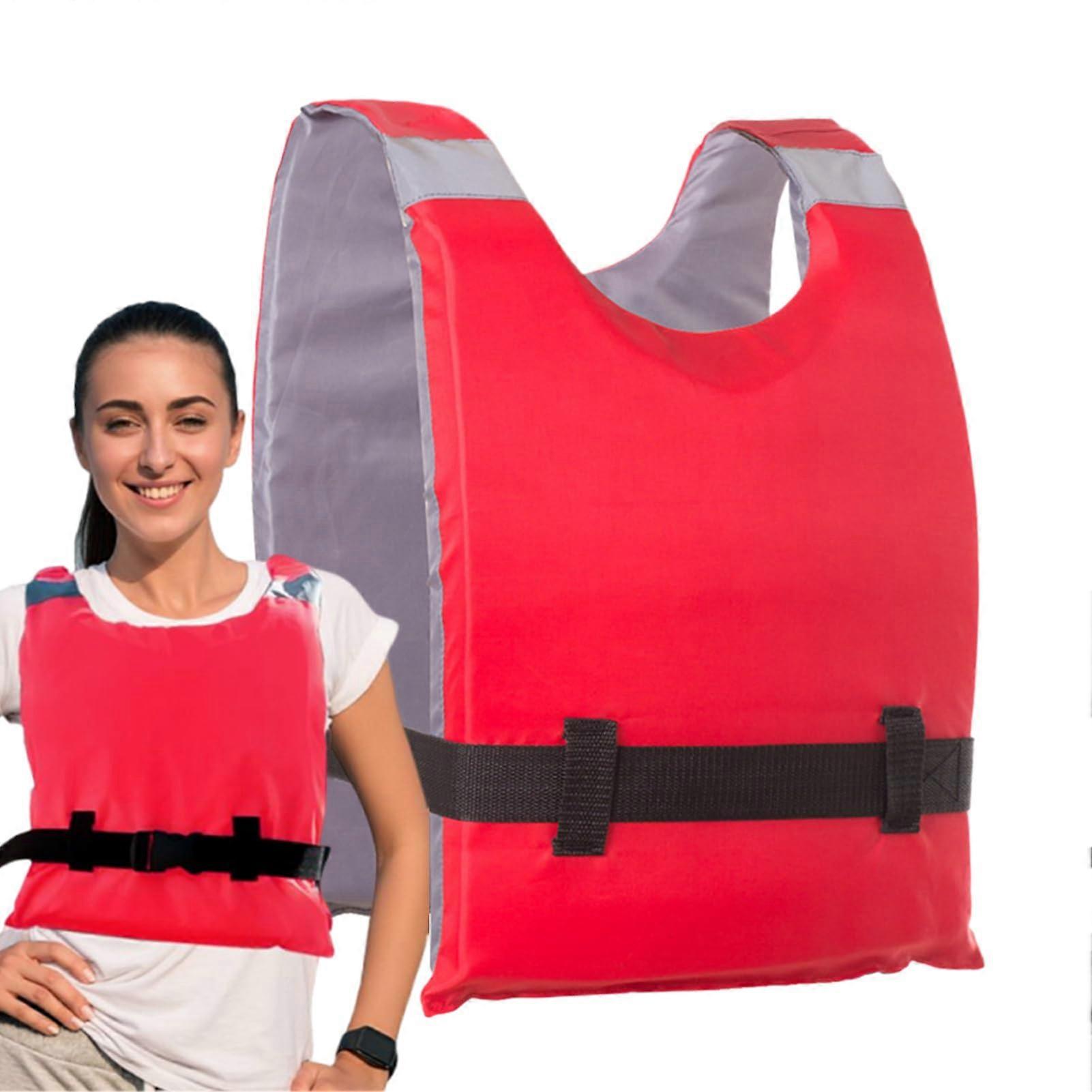 Adult life jacket visibility, strong buoyancy for water sports red Ref: 1777