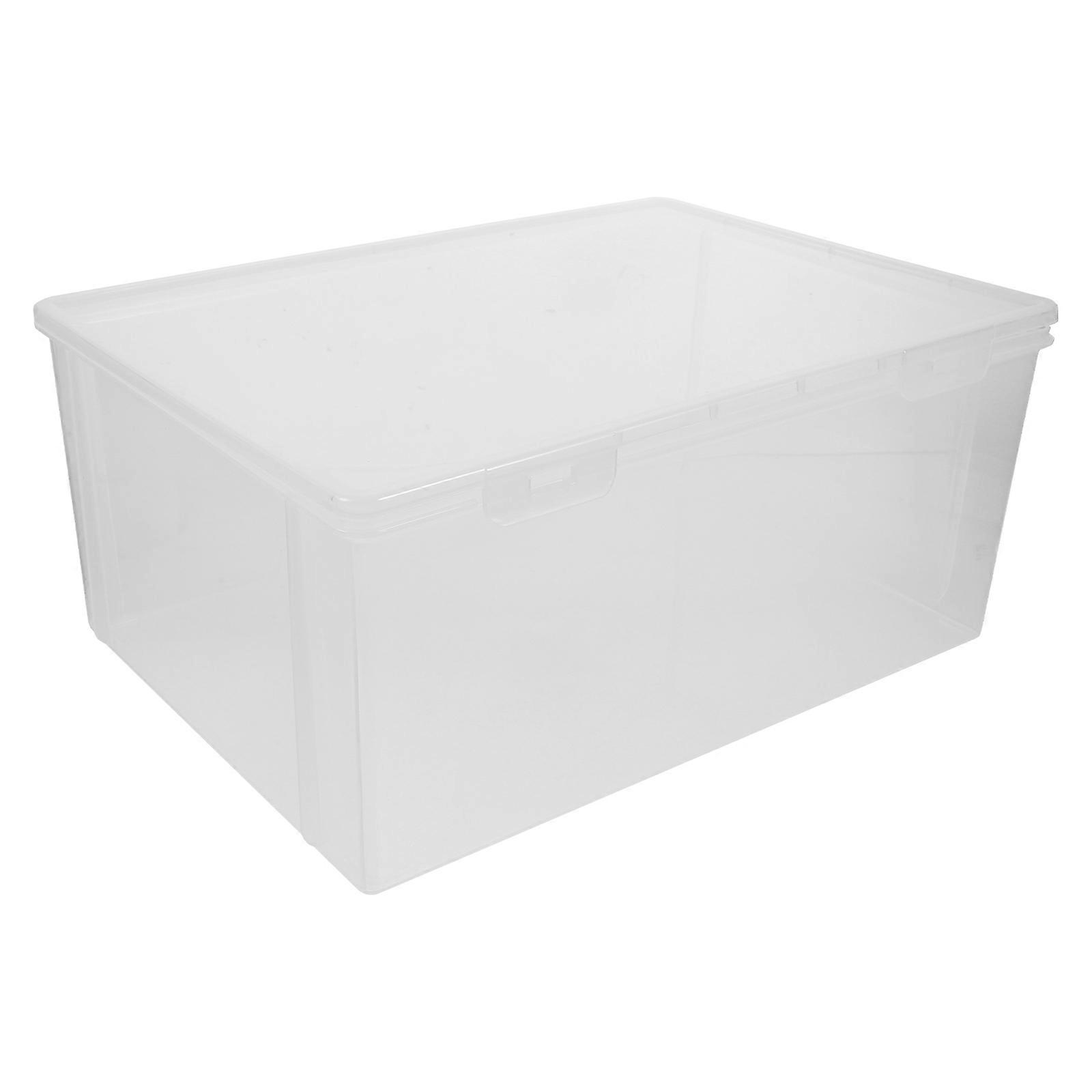 Transparent Dustproof CD Storage Box Large Plastic DVD Holder Organizer for Music Game Driver Discs Scratch Resistant Protective Case for Travel and