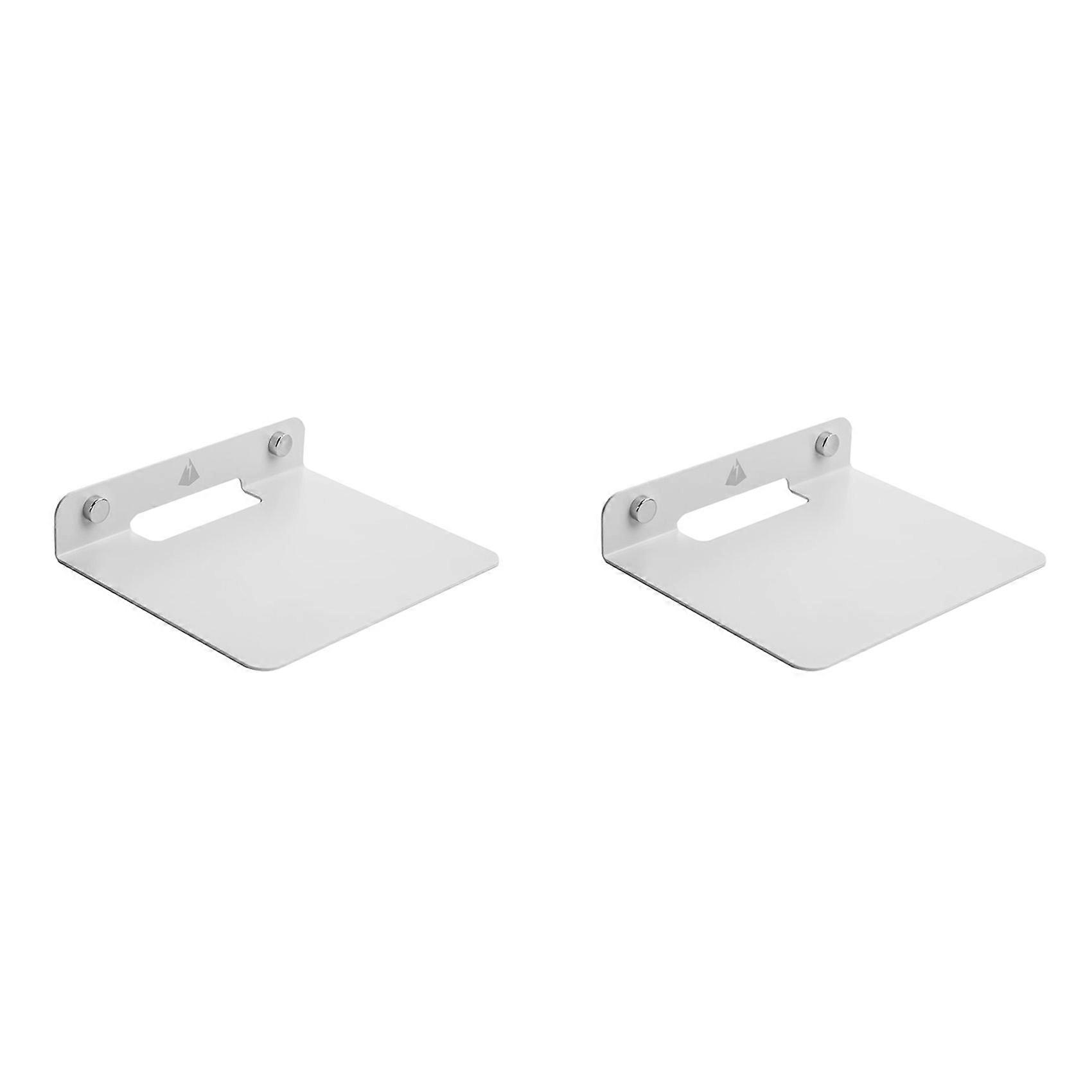 Metal Wall Shelf Speaker Stand for Bluetooth Speaker, Toy Shelf White