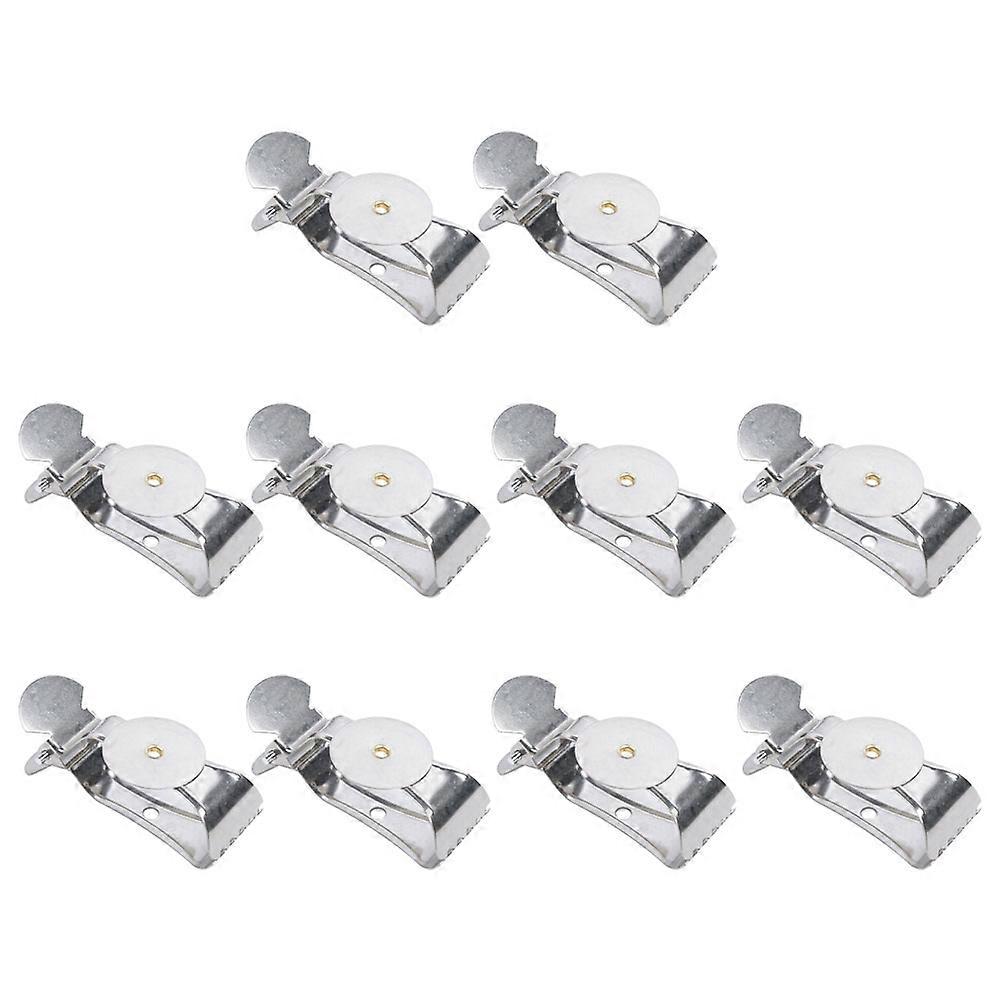 Curtain Clamp For Drapes Curtain Holdback Clips Home Decoration Silver 8x3cm Simple Design 10Pcs