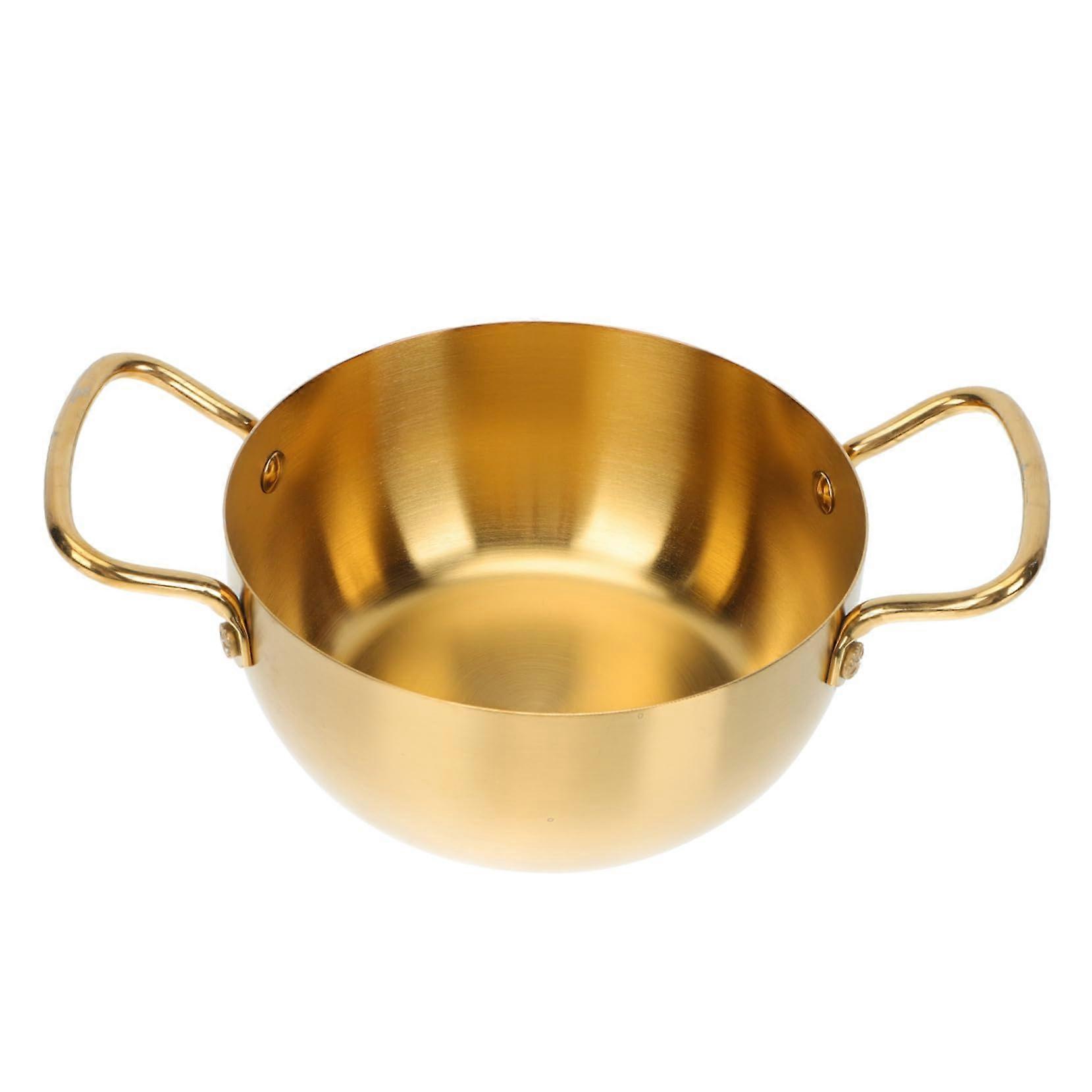 1 Piece Stainless Steel Instant Noodle Pot Kitchen Cooking Pot Metal Soup Pot