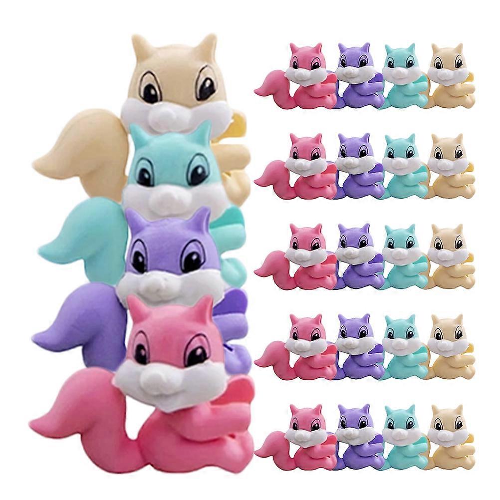 Cartoon Squirrel Erasers For School Students Small Lovely Erasers Assorted Color 3.50X3.00X1.00CM Error Removal 50Pcs