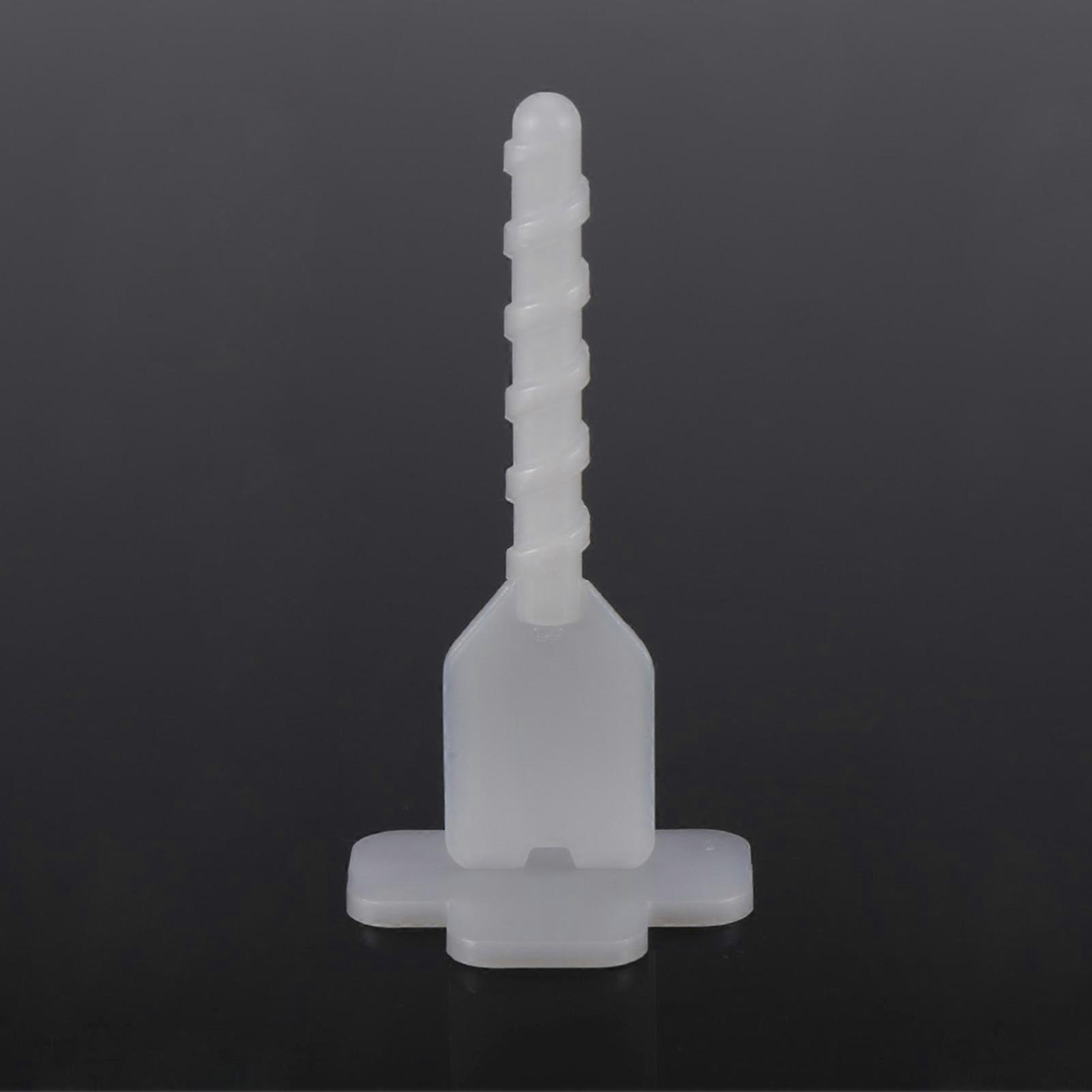 100pcs Plastic Floor Wall Tiling Spacers Strap Tile Flat Leveling System Tools(" " Base)