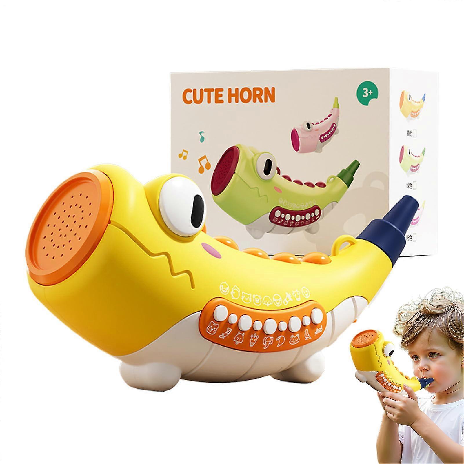 Call for Animals – Real Apples with 30 Realistic Calls – Fun Hunting Game, 2 Modes, Trains Lung Capacity, Early Learning for Boys and Girls, Yellow