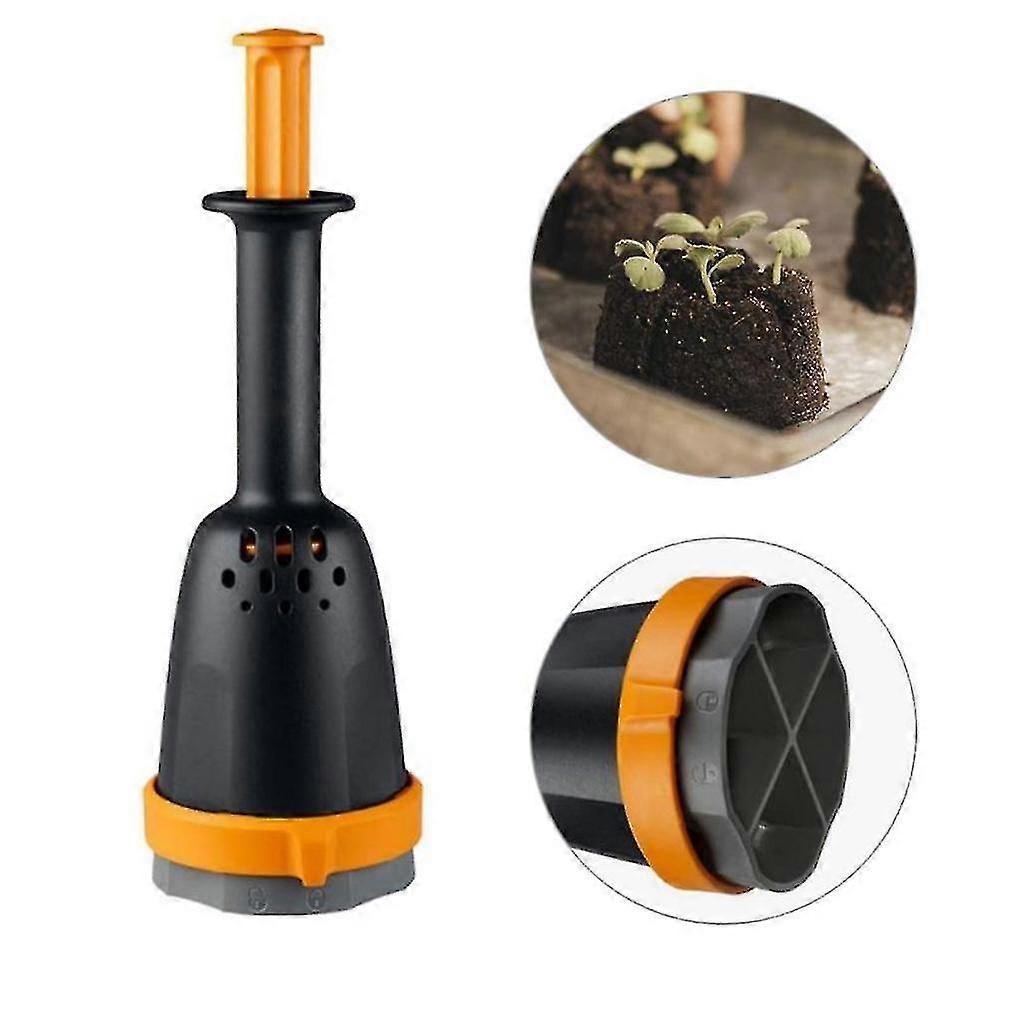 Manual Soil Block Maker Tool for Succulent Plants and Seedlings in Greenhouse Gardens