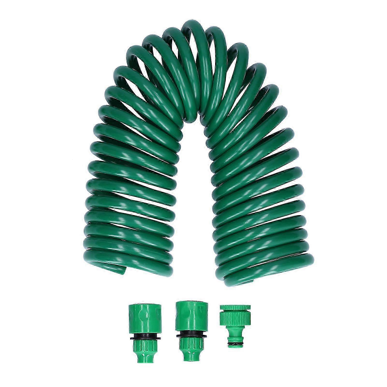 خرطوم مياه قابل للسحب 7.5 متر مع موصل بخاخ لتجهيزات ري الحدائق