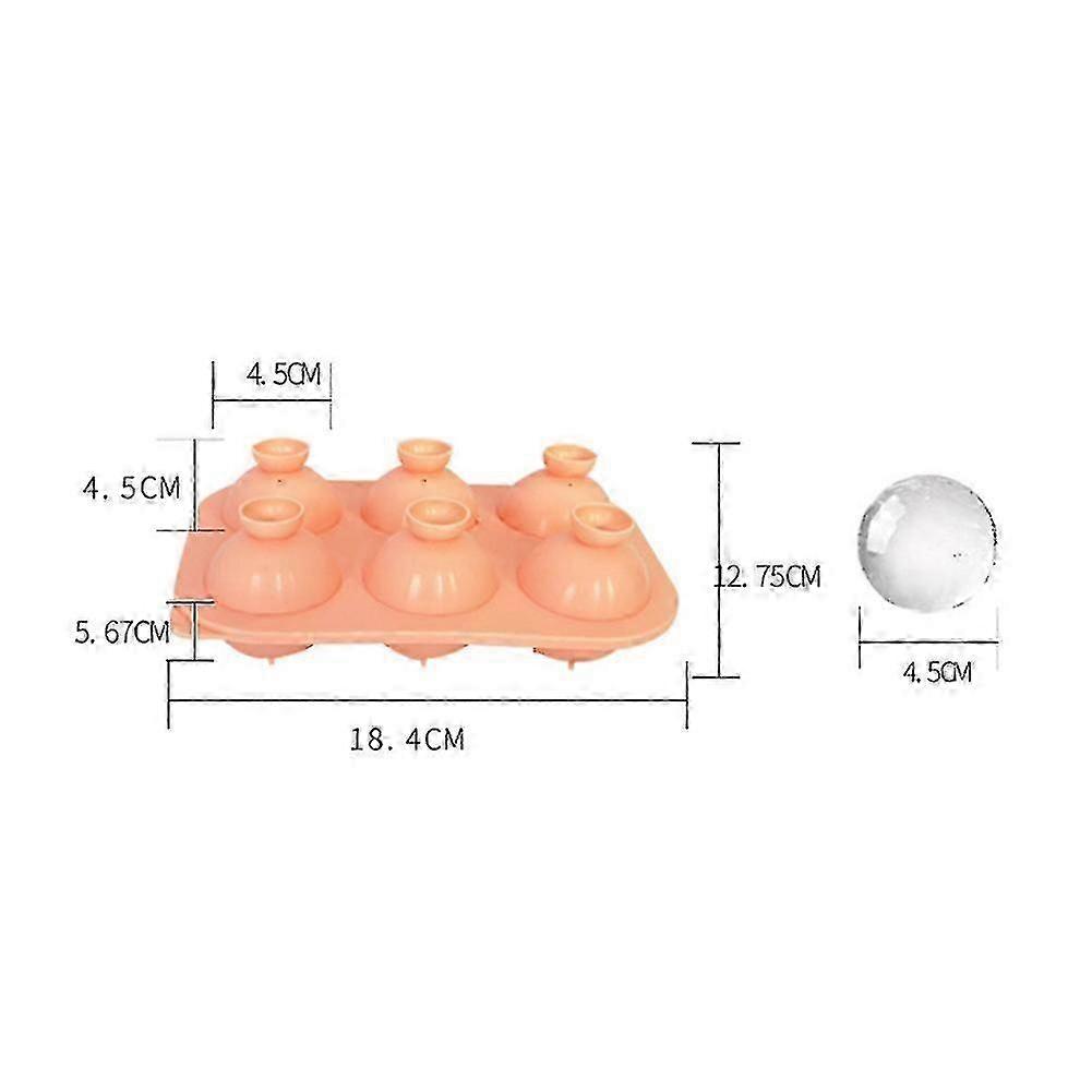 Large Capacity Non-Stick Ball Ice Cube Mold for Chilled Beverages