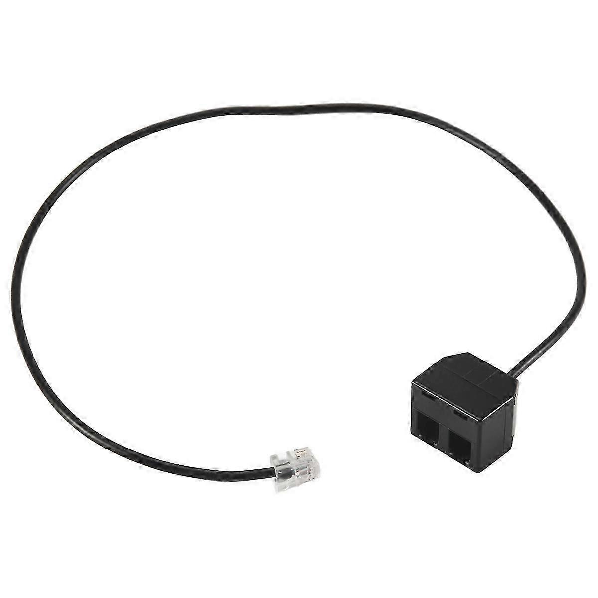 RJ9 4P4C ذكر إلى منافذ مزدوجة أنثى موصل محول هاتف كابل سلك سلك تمديد سلك الهاتف إصدار 0702