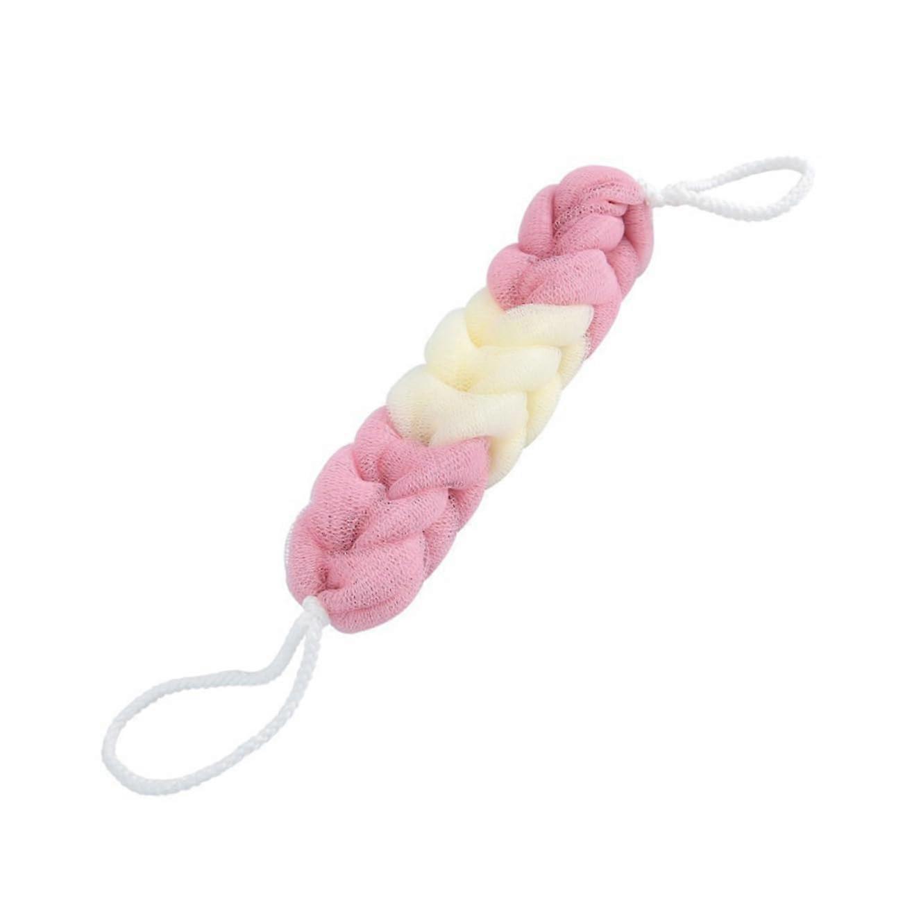 3 Pieces Long Bath Strips Shower and Exfoliating Soft and Flexible Body Cleansing for Reaching Back Random Colors