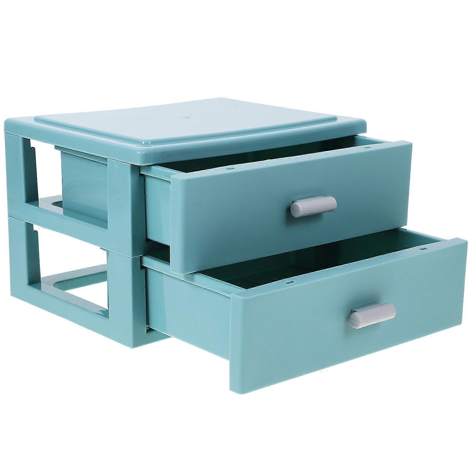 Small Plastic Drawers Tidy Desktop Home Use 17.00X13.50X11.00cm 1Pcs