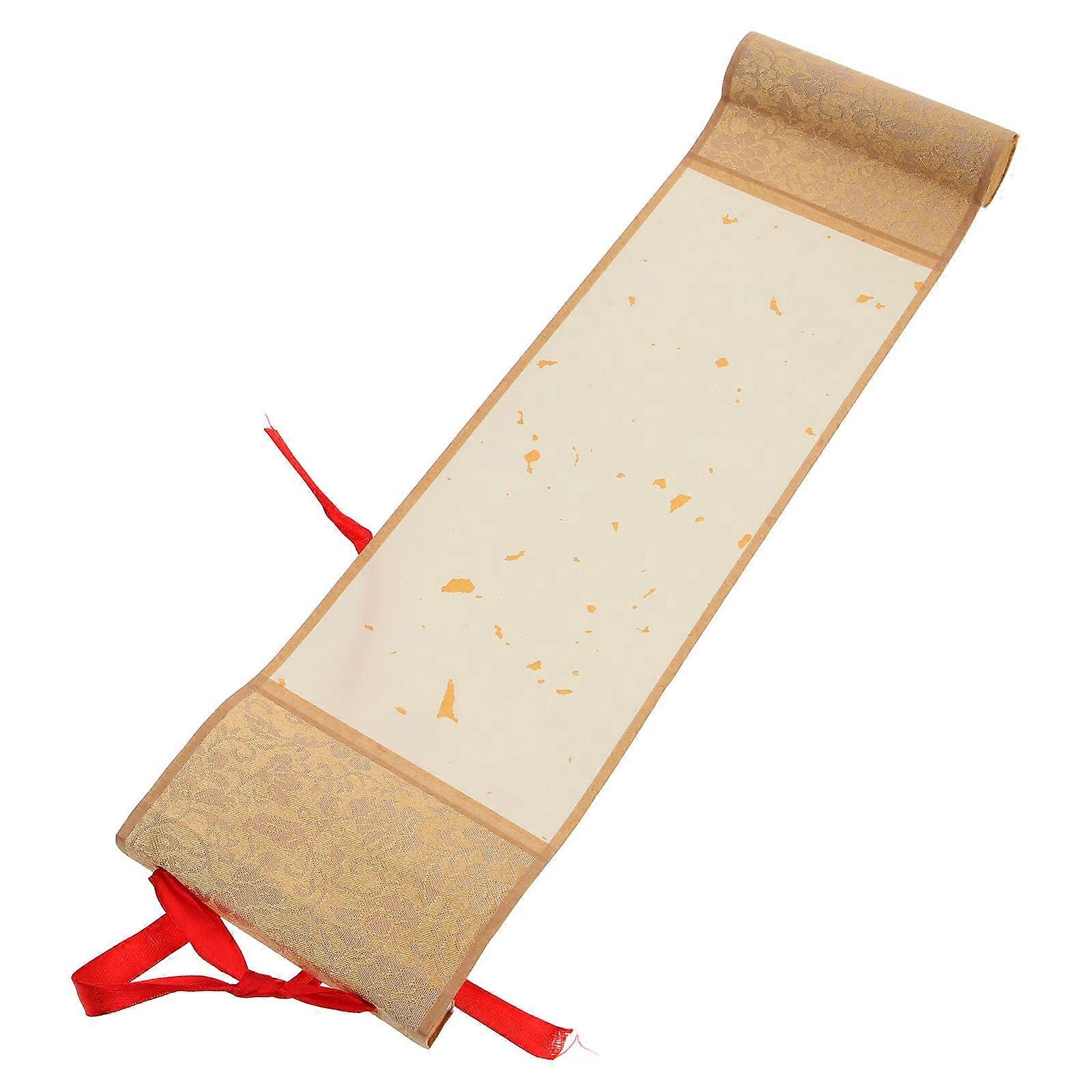 Multi-Function Calligraphy Paper Chinese Painting Scroll For Office Decoration Snowflake Pattern 1Pcs