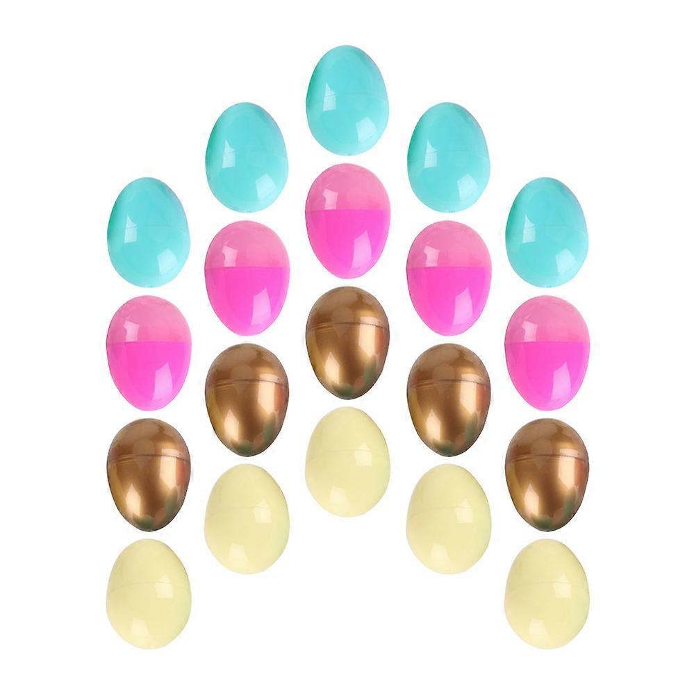 Eggs For Decorating Plastic Material Egg Shape Trinket Boxes 7.5x5.5cm present Container 20Pcs