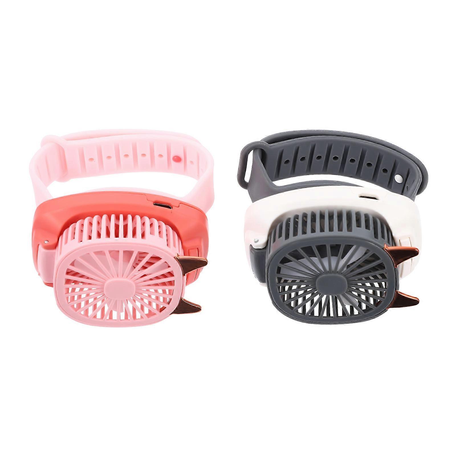 Adjustable Mini Fan Portable for Summer Use Kids 25X5CM 2Pcs