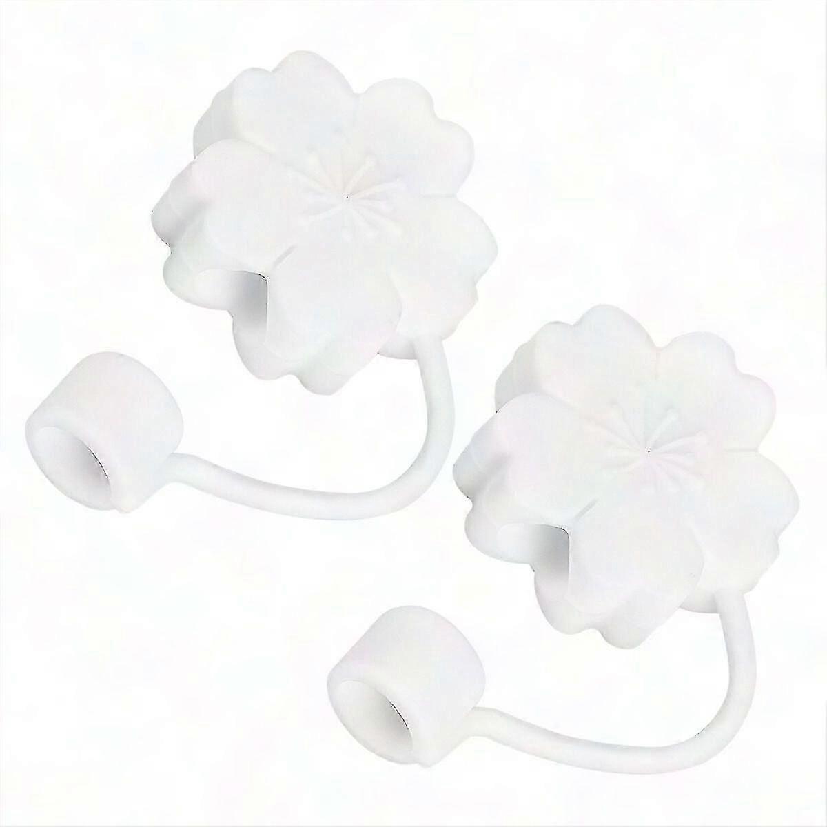 Cute Sakura Silicone Straw Tips Cover