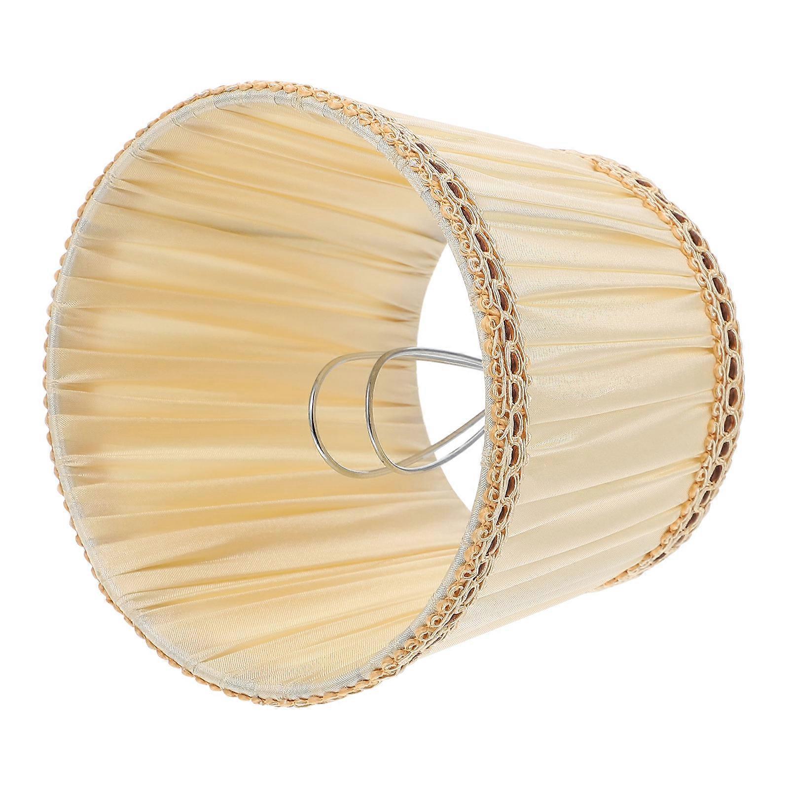Woven Lampshades for Floor Lamps Simple Beige 12.5X12.5CM Dust-proof 1Set
