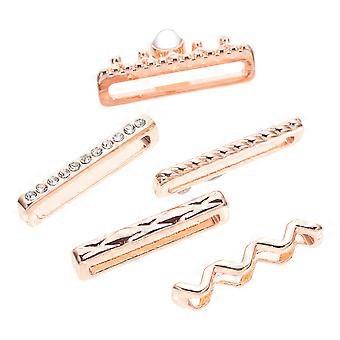 5pcs Stylish Decorative Rings for Smartwatch Bands – Lightweight & Durable Watch Strap Charms