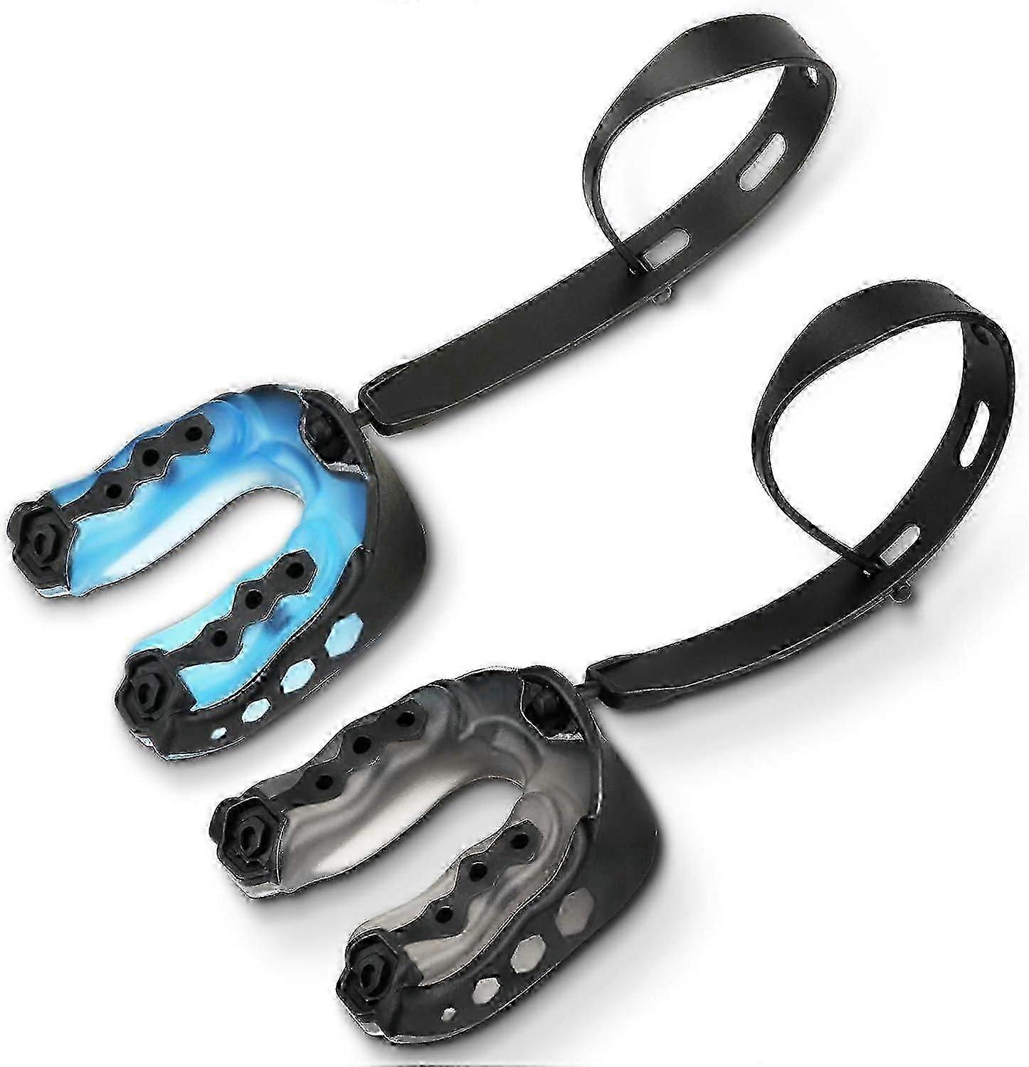 واقي الفم للشباب والرياضات للكبار ، تصميم ثلاثي الطبقات ، واقي فم مريح ، إطار صدمة هيكل خارجي من مادة EVA للطعام للاكتروس