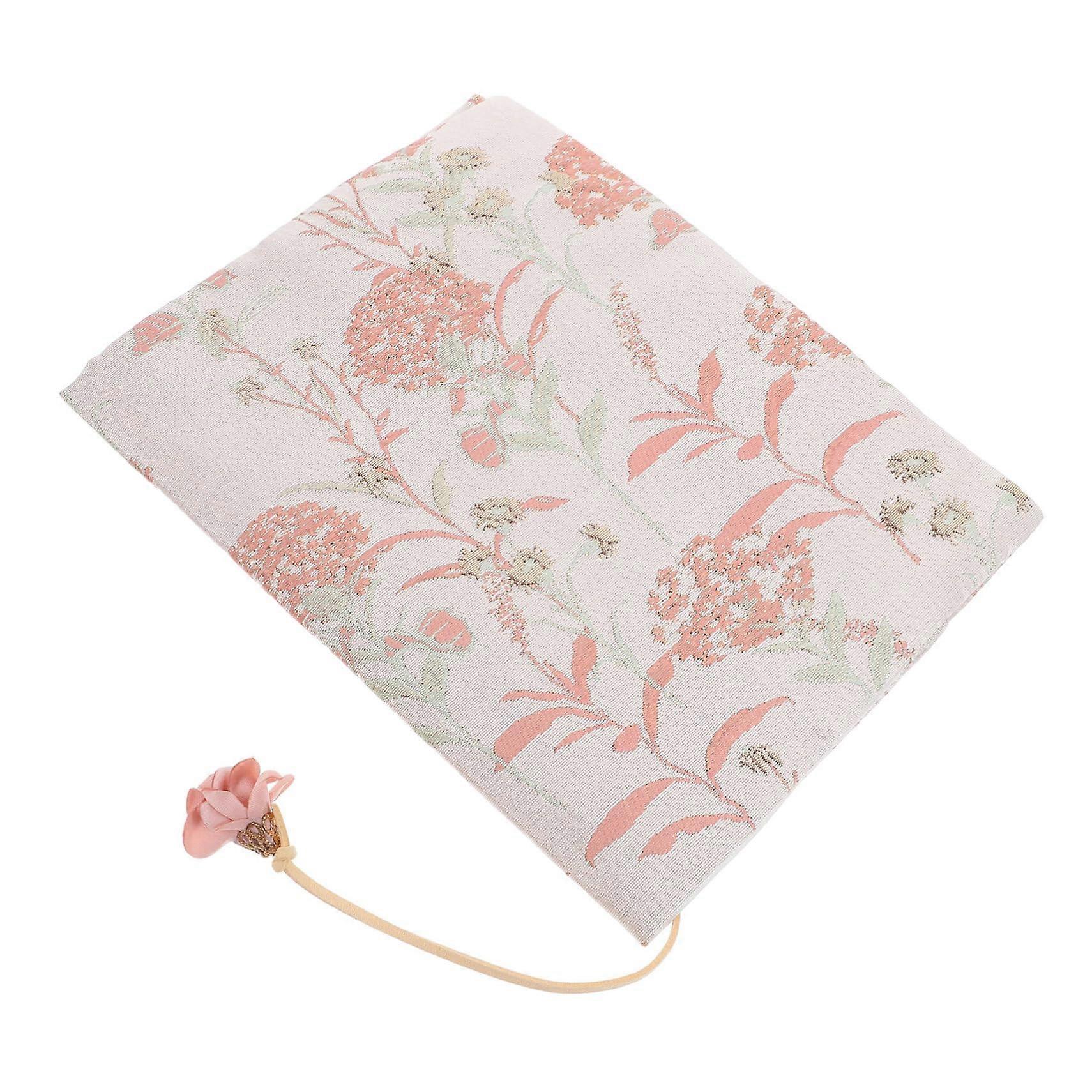 Japanesestyle Book Cover with Dandelion Pattern – Padded Fabric Cover for Novels