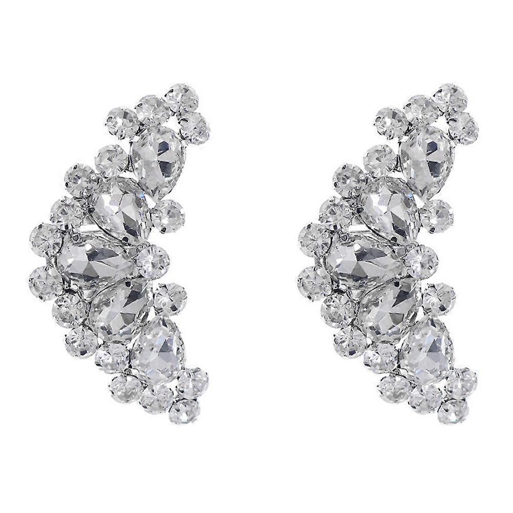 Elegant Rhinestone Shoe Buckles Detachable Decorative Ornaments for Weddings, Parties & Daily Wear Universal Fit for Flats, Boots, Sandals & Heels