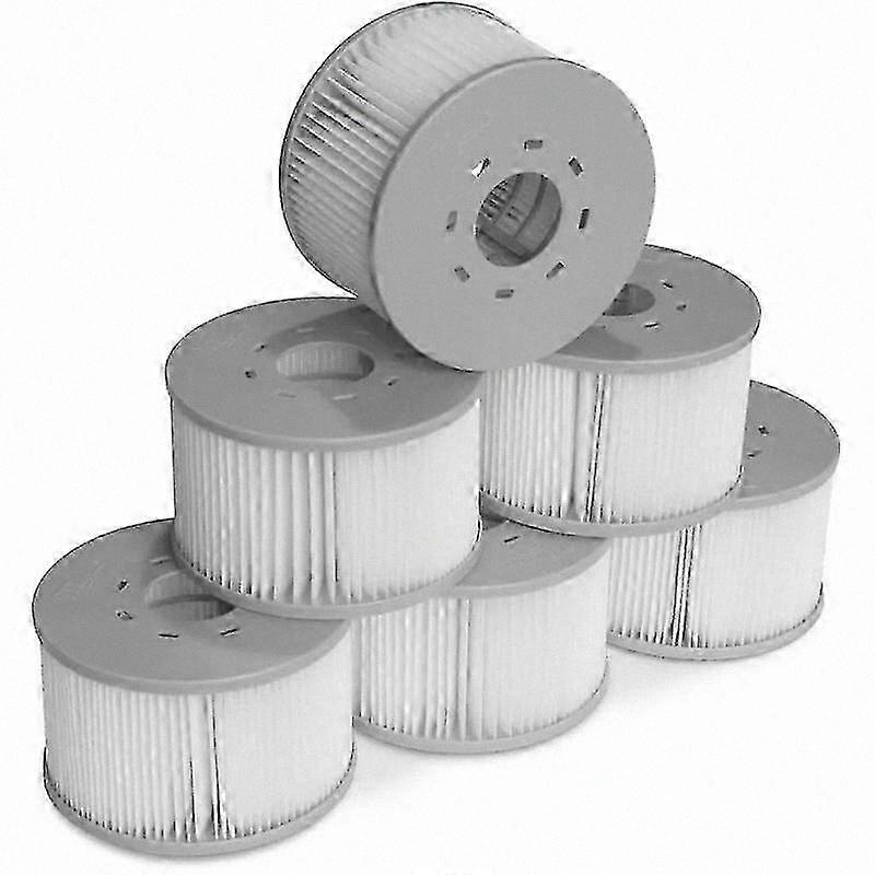 6-Pack Replacement Filter Cartridges for Inflatable Hot Tubs, 106cm - Compatible with Portable Spa Pools