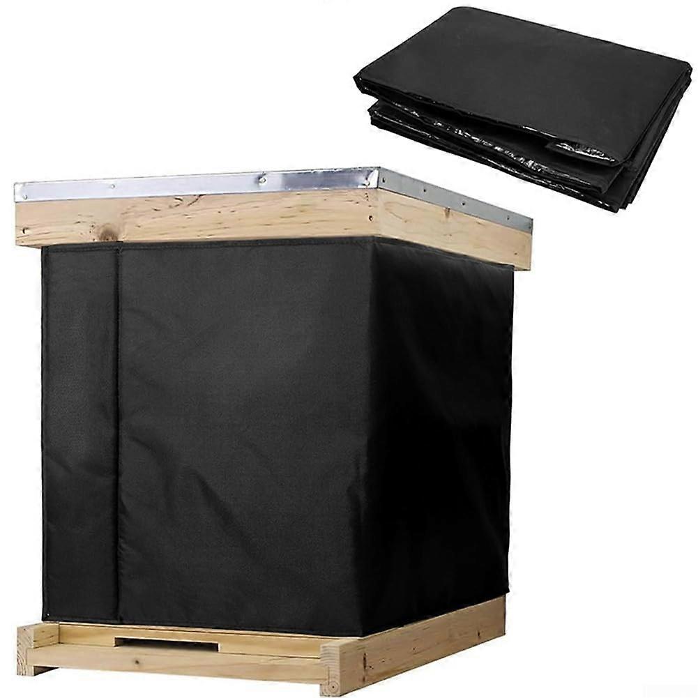 600D Oxford Fabric Beehive Wrap Insulation Cover for Winter, Insulated Beehive Wrap with Aluminum Foil Lining and Cotton Interlayer (194.3 cm)