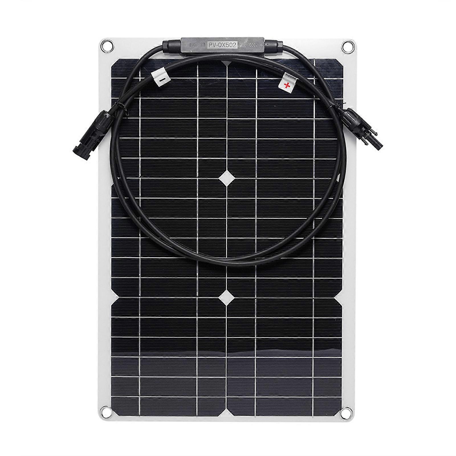 20W 18V Portable Solar Panel Kit, Waterproof Flexible Solar Panel with Solar Connector to Charge 12V Car Battery RV Yacht