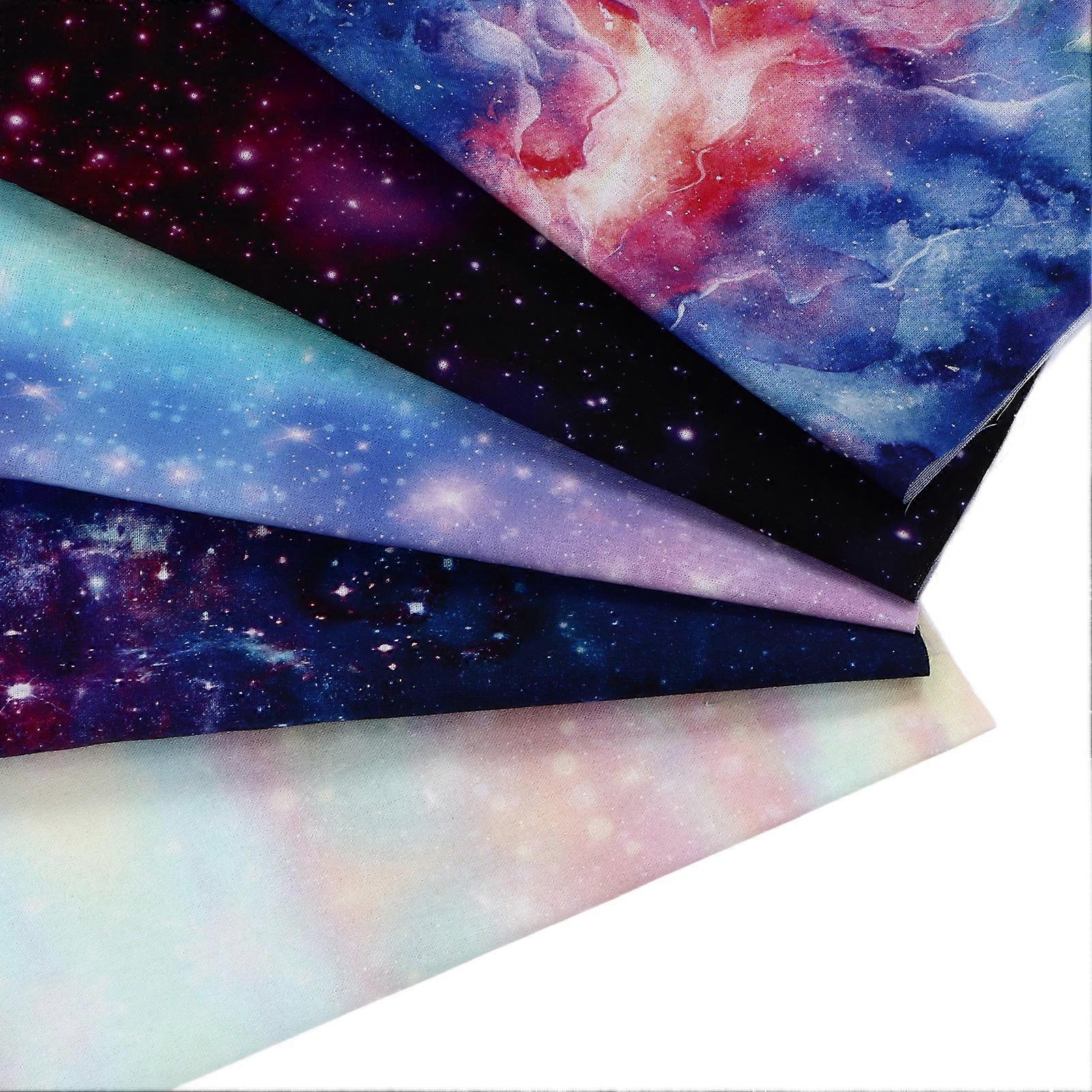 5PCS Quilting Fabric DIY Production Comfortable Texture Printed Fabric Fabric Quadrate