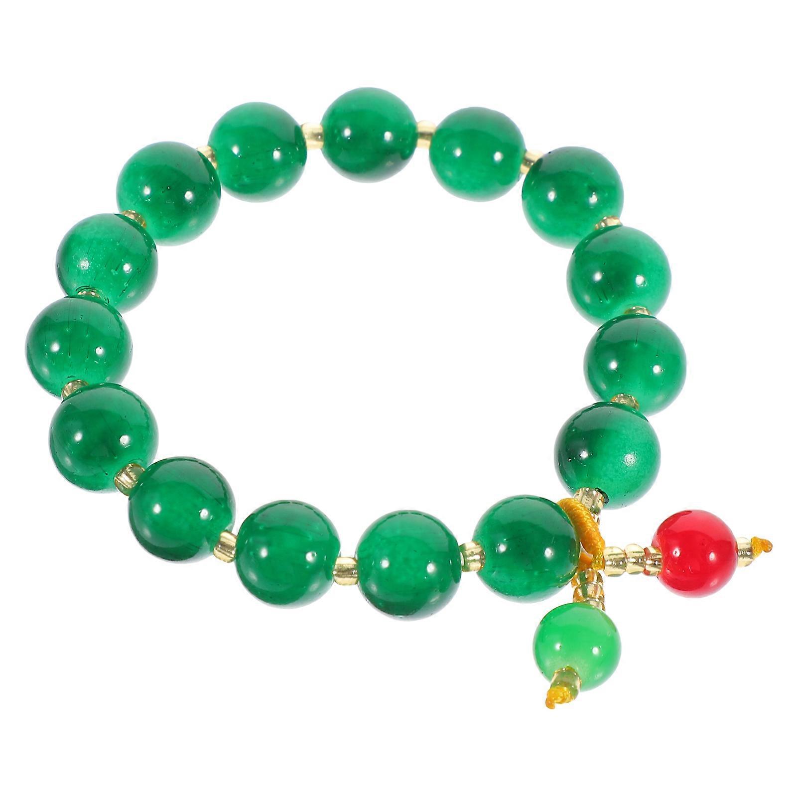 St. Patrick's Day Bracelet Girl Women Wrist Chain Agate Beaded Bracelet