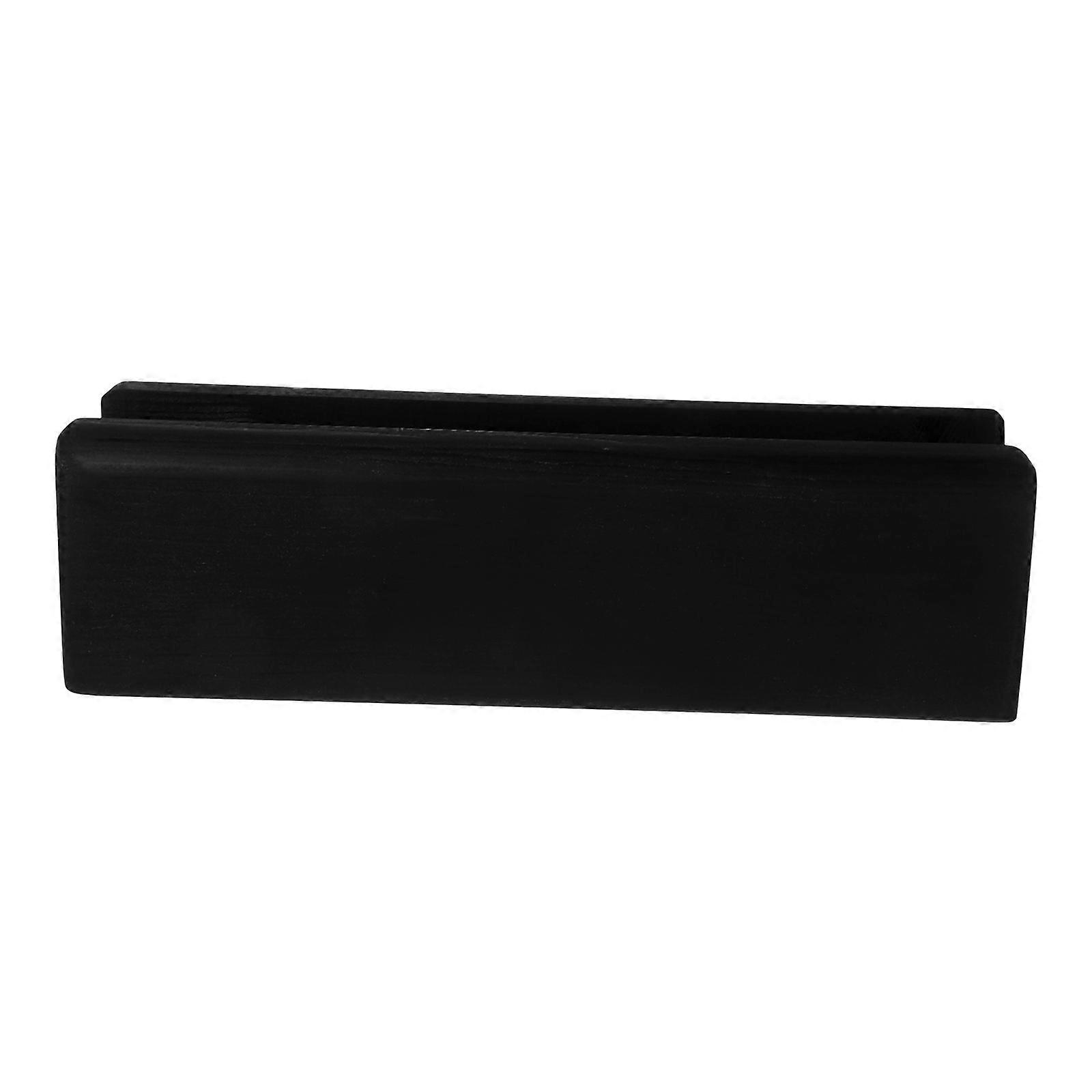 Mirror Stand Holder Anti Skid Stable Support Rectangular Slot Wood Base For Home Decoration 1Set