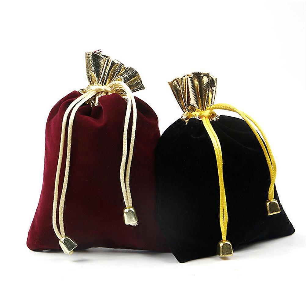 Cloth Drawstring Bags Pouches Workmanship For Business Display 10Pcs