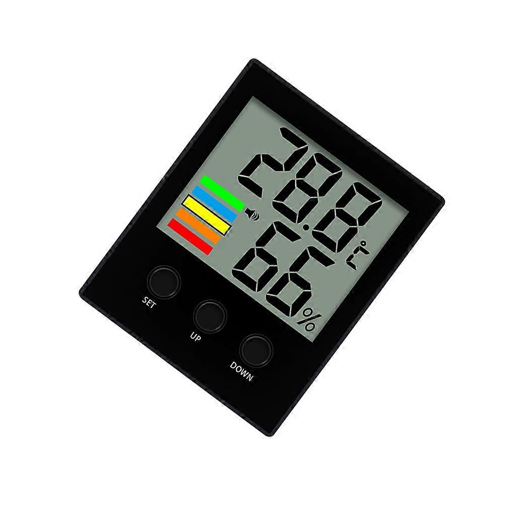 Home Device for Indoor Use Digital Hygrometer Black