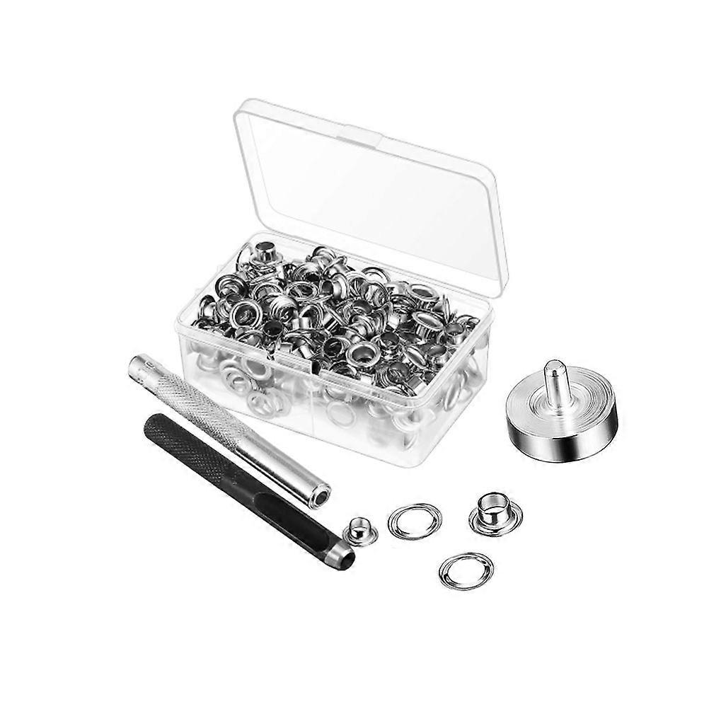 Grommet Tool Kit Assorted Color Grommets Eyelets Iron Copper Material Home Diy Craft 203Pcs