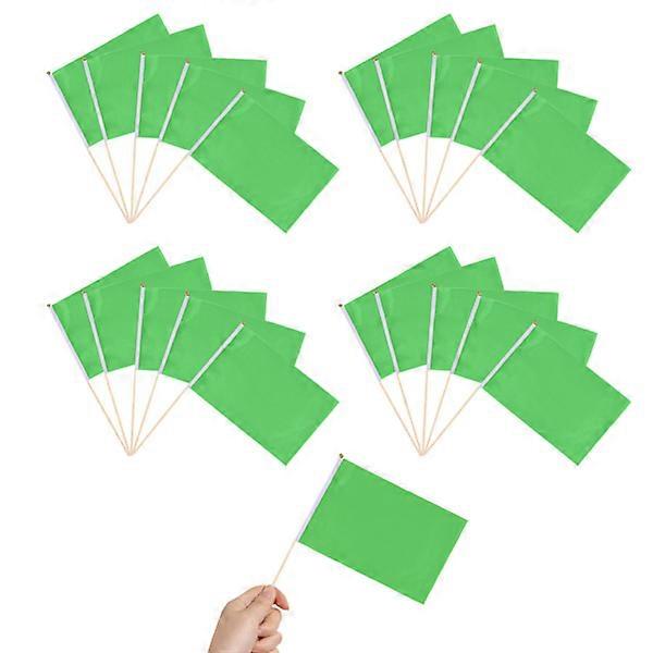 20pcs flags on stick, small flags, mini triangle flags, party decoration for carnivals, indoor and outdoor events - 14 x 21 cm