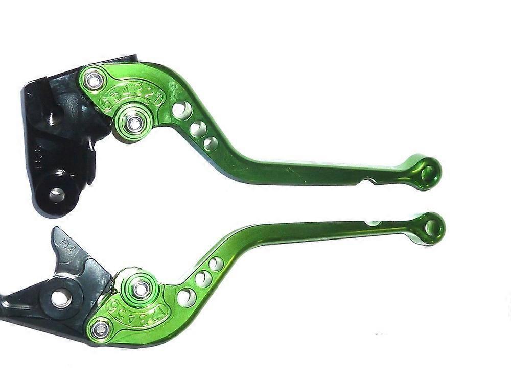 חל על KAWASAKI ZX6R 2000-2004 LONG GREEN BRAKE & מנופי מצמד סט מסלול כביש TS184
