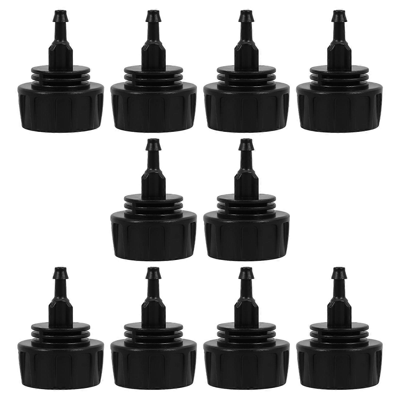 Drip Irrigation Hose to Faucet Adapter with ABS Material for Stove Black Color 10 Pieces